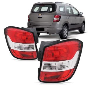 Lanterna Traseira Spin 2012 A 2018 Bicolor Com Borda Preta