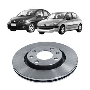 Disco Freio C3 2002 A 2012 C4 2007 A 2014 206 2000 A 2008