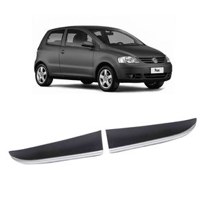 Spoiler Dianteiro Fox 2007 2008 Preto Prata Sport Road Ld/le