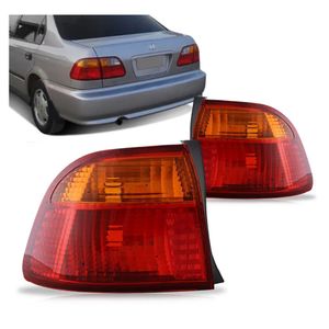 Lanterna Traseira Civic 1999 2000 Canto Bicolor