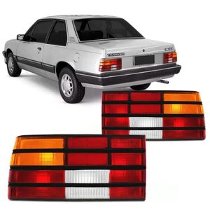 Lanterna Traseira Monza 1988 A 1990 Com Friso Tricolor