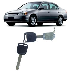 Cilindro De Porta Civic 2001 2002 2003 2004 2005 Com Chave
