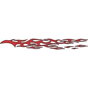 Jogo De Faixa Lateral Universal Flame Vermelho / Preto