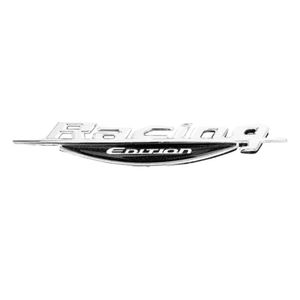 Emblema Racing Edition Com Aplique Resinado Cromada