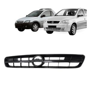 Grade Dianteira Corsa E Montana 2002 2003 2004  A 2007 Preta