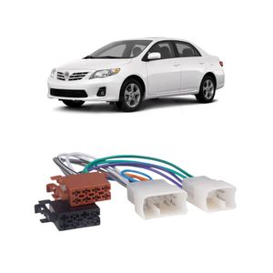 Chicote Radio Toyota 10 Fios 6 Vias Conjunto