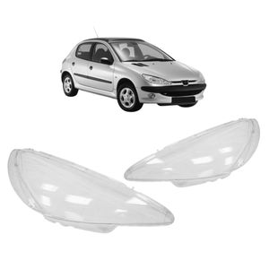 Lente Farol 206 2004 2005 2006 A 2011 Foco Duplo