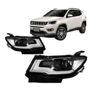 Farol Compass 2017 A 2021 Com Motor Com Xenon Com Led