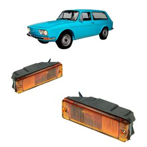 Lanterna Pisca Brasilia Gol Passat 1978 A 1985 Ambar