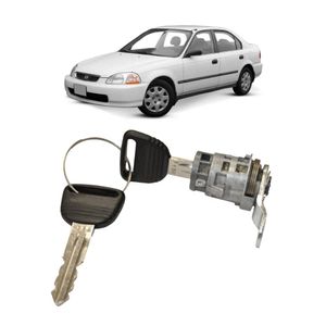 Cilindro Da Porta Dianteira Civic 1996 A 2000 Com Chave