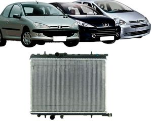Radiador 206 207 2008 A 2011 307 2003 A 2009 Com Ou Sem Ar