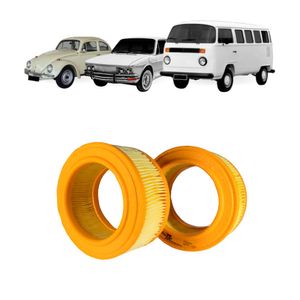 Filtro Ar Fusca Brasilia Kombi 1974 A 1978 Carburacao Dupla