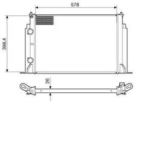 Radiador Stilo 2003/... 1.8 16v Com Ar