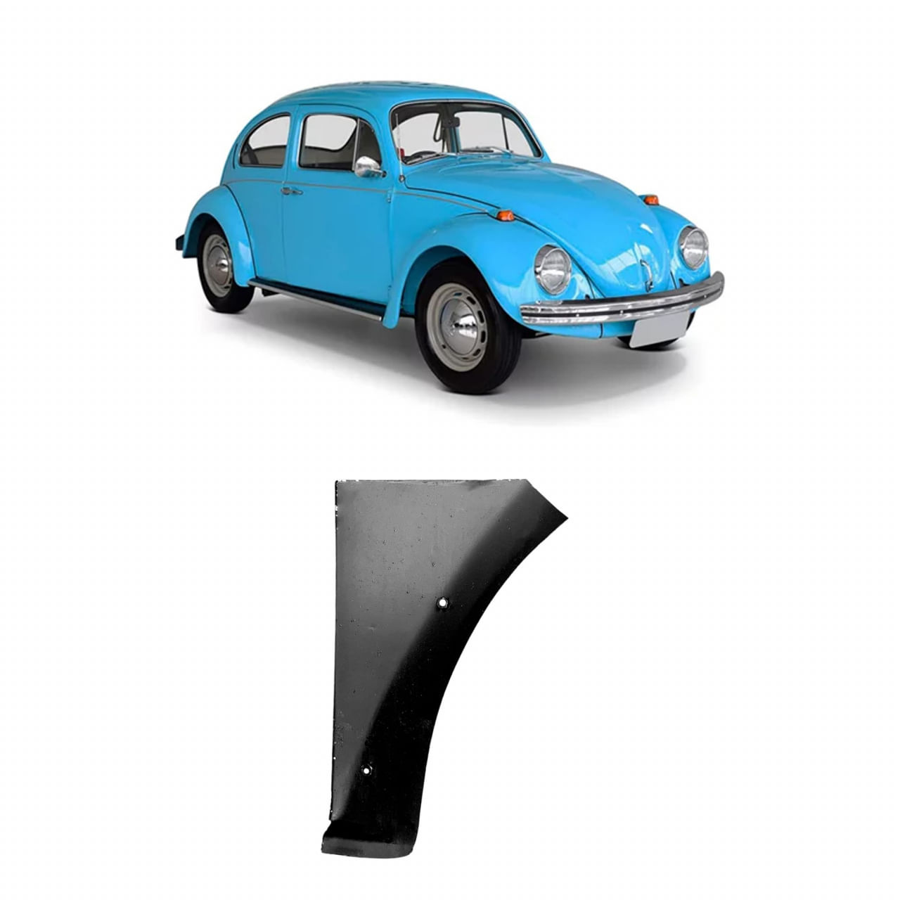 Remendo Lateral Dianteiro Fusca 1959 60 61 62 63 64 A 1996 - Fuscão Preto