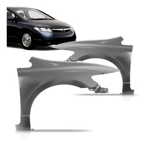 Paralama Dianteiro Civic 2007 2008 2009 2010 2011