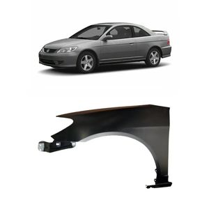 Paralama Dianteiro Civic 2004 2005 2006 Sem Furo