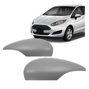 Capa De Retrovisor New Fiesta 2013 A 2018 Com Furo Pisca
