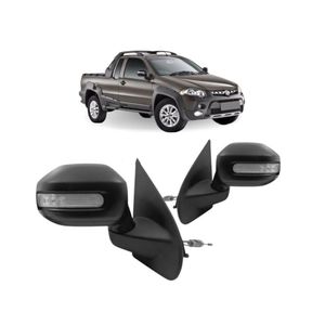 Retrovisor Strada Adventure Locker 08 09 A 13 Controle Pisca