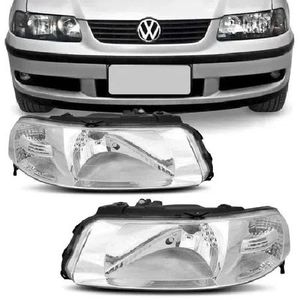 Farol Gol Parati Saveiro G3 2000 2001 A 2005 Mascara Cromada