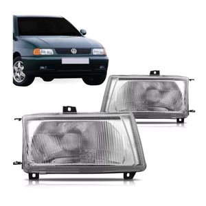 Farol Polo Classic 1996 1997 1998 1999 2000 Mascara Cromada