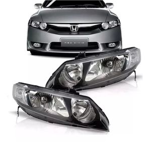 Farol Civic 2006 2007 2008 2009 2010 2011 Mascara Negra