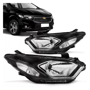 Farol Onix 2017 2018 2019 2020 Com Led Aro Cromado