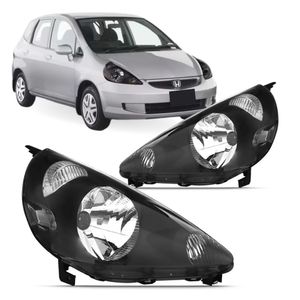 Farol Fit 2003 2004 2005 2006 2007 2008 Mascara Negra