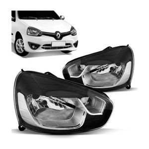 Farol Clio 2013 2014 2015 2016 Mascara Negra