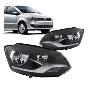 Farol Fox 2011 2012 2013 2014 Foco Duplo Mascara Negra
