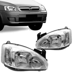 Farol Corsa Montana 2008 2009 2010 2011 2012 Mascara Cromada