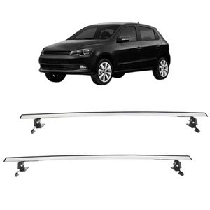 Rack Aluminio Gol G5 G6 2010 A 2015 4 Portas Fixa Friso