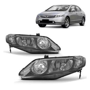 Farol Civic 2006 2007 2008 2009 2010 2011 Mascara Cromada