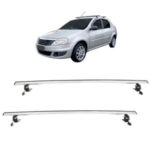 Rack Aluminio Logan 2007 A 2013 4 Portas Fixa Friso