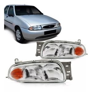 Farol Fiesta Courier 1996 97 98 1999 Com Pisca Ambar