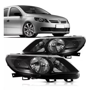 Farol Gol Saveiro Voyage 09 A 12 G5 Foco Duplo Mascara Negra