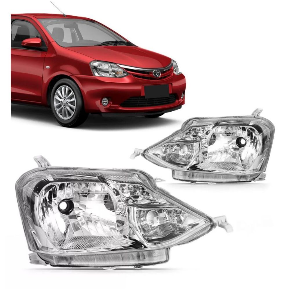 Farol Etios 2013 2014 2015 2016 2017 Carcaca Cinza - Fuscão Preto