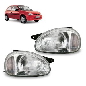 Farol Corsa 1994 95 96 97 98 1999 Mascara Cromada