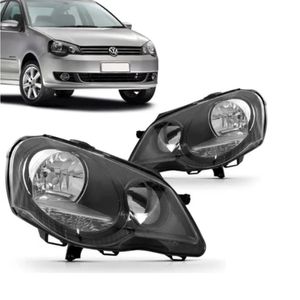 Farol Polo 2007 2008 A 2012 Eletrico Mascara Negra