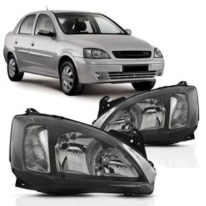 Farol Corsa Montana 2002 2003 2004 2006 2007 Mascara Negra