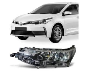 Farol Corolla 2018 2019 2020 Com LEDS Mascara Negra