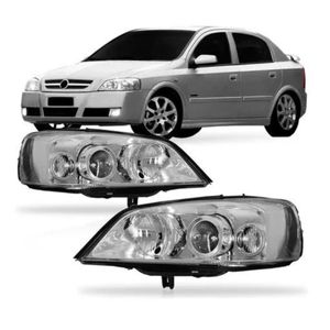 Farol Astra 2003 2004 2005 2006 A 2011 Mascara Cromada