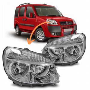 Farol Doblo 2010 2011 2012 2013 2014 A 2018 Mascara Cromada