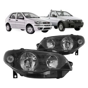 Farol Palio Economy 2004 A 2018 Mascara Negra Aro Preto