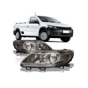 Farol Gol Saveiro Voyage 09 A 12 G5 Foco Duplo Mascara Cinza