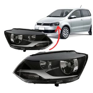 Farol Fox 2011 2012 2013 2014 Foco Duplo Mascara Negra