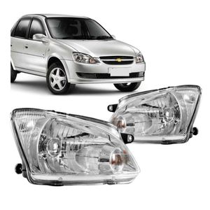 Farol Corsa Classic 2011 2012 2013 A 2017 Mascara Cromada