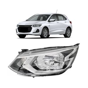 Farol Onix 2020 A 2023 Sem Led Com Projetor Manual Cromado