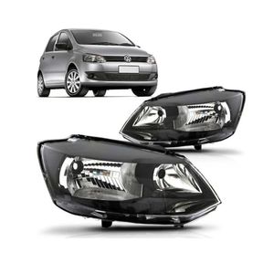 Farol Fox 2011 2012 2013 2014 Foco Duplo Mascara Negra