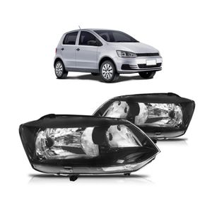 Farol Fox 2011 2012 2013 2014 Foco Simples Mascara Negra