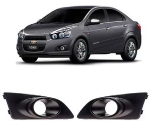 Grade Lateral Parachoque Sonic 2012 A 2015 Com Furo Milha